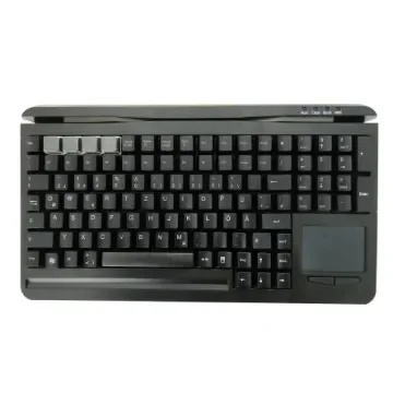 Ceratech KYB500-S109C-GR Wired USB Keyboard, QWERTZ (German), Black product image