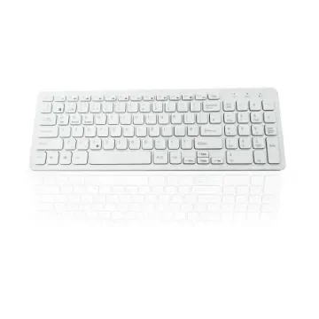Ceratech KYB-BIO960-BTWH Wireless Bluetooth Compact Keyboard, QWERTY (UK), White product image