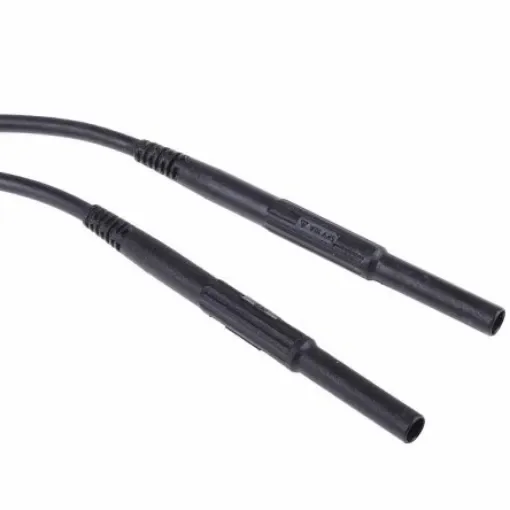 Staubli Test lead, 10A, 1kV, Black, 1.5m Lead Length - 66.9425-150-21 product image