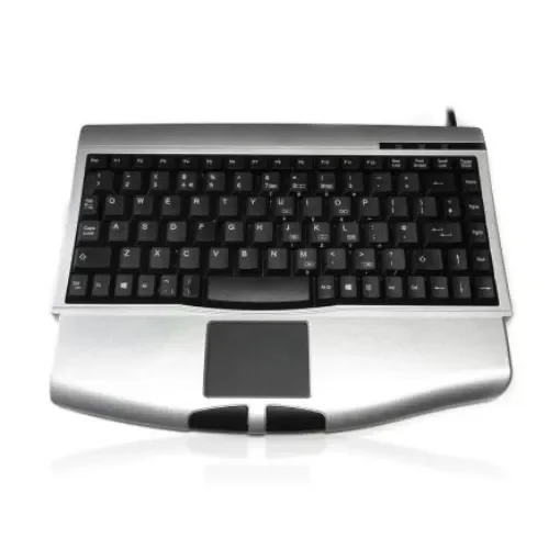 Ceratech KYBAC540-PS2SILV Wired PS/2 Compact Keyboard, QWERTY (French), Silver product image