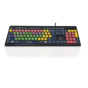 Ceratech KYB-RAINBOW2MXUS Wired USB Keyboard, QWERTY (UK), Multi Colour product image