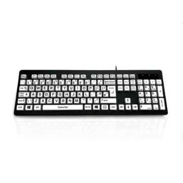 Ceratech KYB-RAINBOW2-BLK Wired USB Keyboard, QWERTY (UK), Multi Colour product image