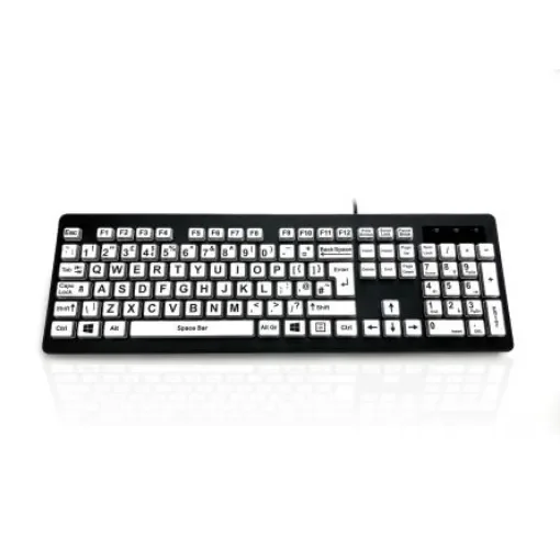 Ceratech KYB-RAINBOW2-BLK Wired USB Keyboard, QWERTY (UK), Multi Colour product image