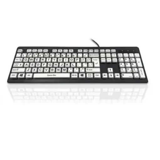 Ceratech KYB-RAINBOW2BKUS Wired USB Keyboard, QWERTY (UK), Multi Colour product image