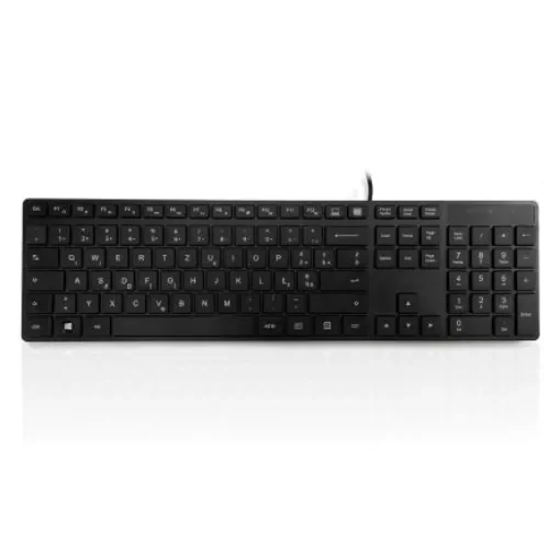 Ceratech KYBAC301-UBLK-PL Wired USB Compact Keyboard, QWERTY, Black product image