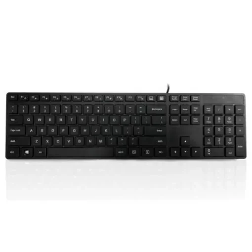 Ceratech KYBAC301-UBLK-US Wired USB Compact Keyboard, QWERTY (US), Black product image