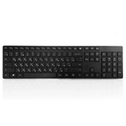 Ceratech KYBAC301-BTBK-CY Wireless USB Keyboard, QWERTY, Black product image