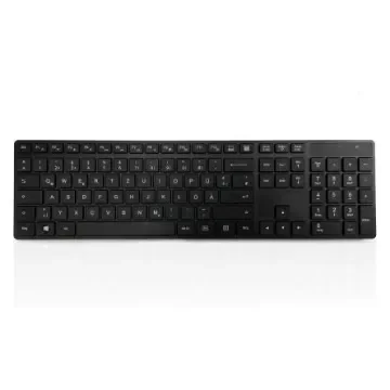 Ceratech KYBAC301-BTBK-GR Wireless USB Keyboard, QWERTZ (German), Black product image