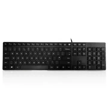 Ceratech KYBAC301-PBLK Wired PS/2 Multimedia Keyboard, QWERTY (UK), Black product image