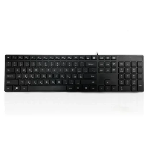 Ceratech KYBAC301-PBLK-CZ Wired PS/2 Multimedia Keyboard, QWERTZ, Black product image