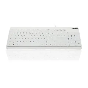 Ceratech KYB-MED-VAL-UWFR Wired USB Medical Keyboard, QWERTY (French), White product image