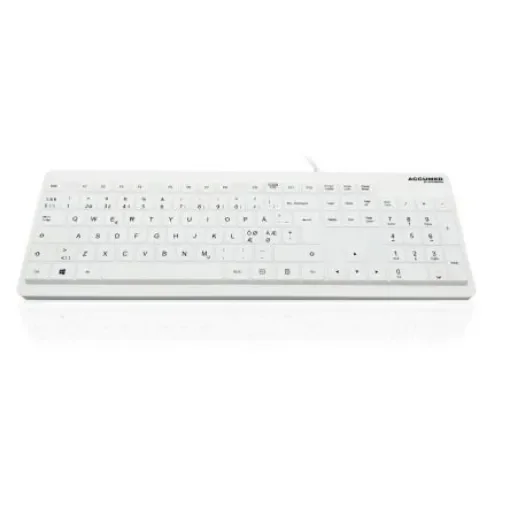 Ceratech KYB-MED-VAL-UWND Wired USB Medical Keyboard, QWERTY, White product image