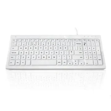 Ceratech KYB-MED-103-UWH Wired USB Keyboard, QWERTY (UK), White product image