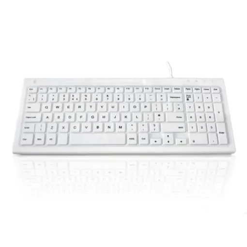 Ceratech KYB-MED-103-UWH Wired USB Keyboard, QWERTY (UK), White product image