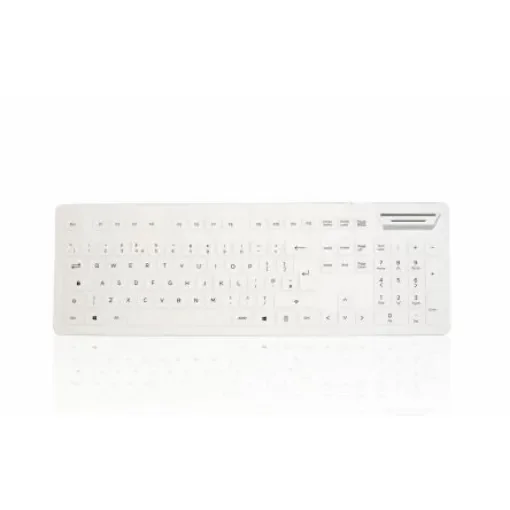 Ceratech KYB-MED104V2SCUW Wired USB Card Reader Keyboard, QWERTY (UK), White product image