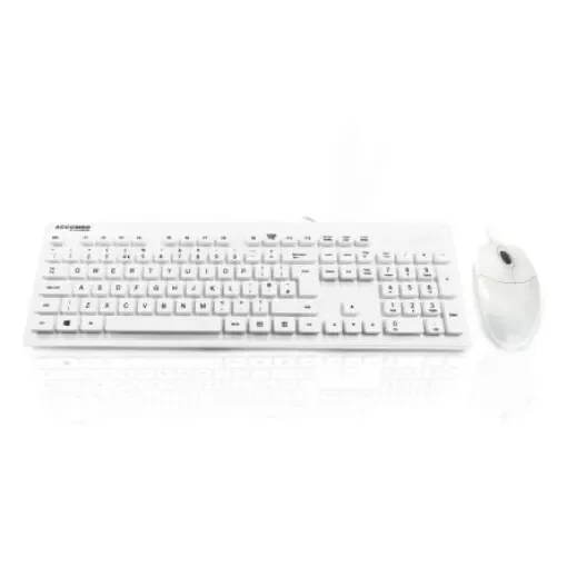Ceratech KYB-AQUA3331-UWH Wired USB Keyboard, QWERTY (UK), White product image