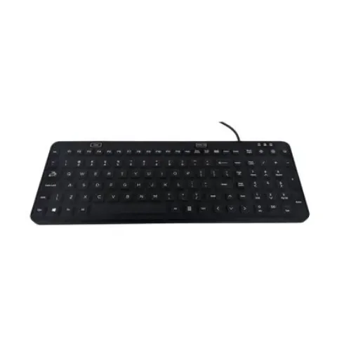 Ceratech KYB-MED-LUX-BLUB Wired USB Compact Keyboard, QWERTY (UK), White product image