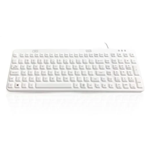 Ceratech KYB-MED-LUX-BLUW Wired USB Medical Keyboard, QWERTY (UK), White product image