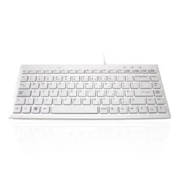 Ceratech KYBAC395-USBWHT Wired USB Compact Keyboard, QWERTY (UK), White product image