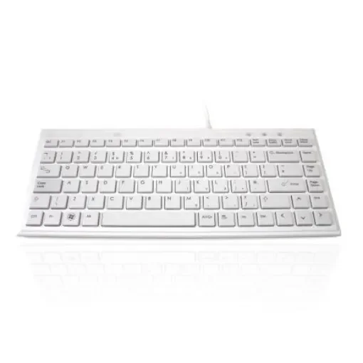 Ceratech KYBAC395-USBWHT Wired USB Compact Keyboard, QWERTY (UK), White product image