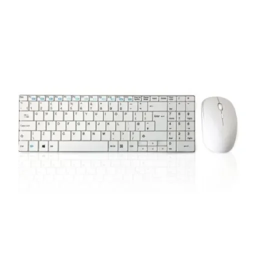 Ceratech KYB-MINIMUSX-RFW Wireless RF Compact Keyboard, QWERTY (UK), White product image
