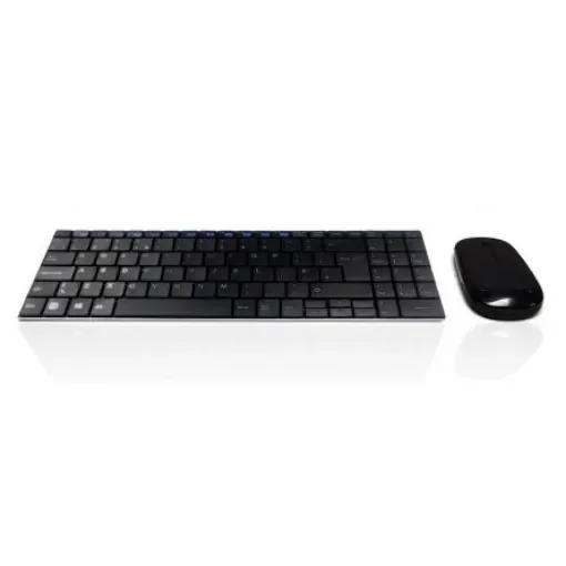 Ceratech KYB-MINIMUSX-RFB Wireless RF Compact Keyboard, QWERTY (UK), Black product image