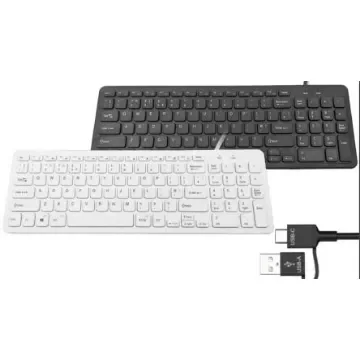 Ceratech KYB-BIO960-UBBK Wired USB Keyboard, QWERTY (UK), Black product image