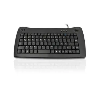 Ceratech KYBAC5010-UBKGR Wired USB Compact Keyboard, QWERTZ (German), Black product image