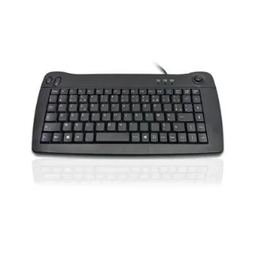 Ceratech KYBAC5010-PBKFR Wired PS/2, USB Compact Keyboard, QWERTY (French), Black product image