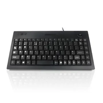 Ceratech KYBAC5005-USBBLK Wired USB Compact Keyboard, QWERTY (UK), Black product image