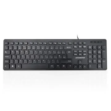 Ceratech KYBAC360U-HUBBLK Wired USB Multimedia Keyboard, QWERTY (UK), Black product image