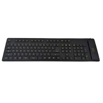 Ceratech KYB-WP127V2VISFR Wired PS/2, USB Keyboard, QWERTY (French), Black product image