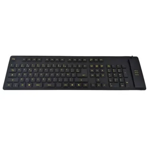 Ceratech KYB-WP127V2VISFR Wired PS/2, USB Keyboard, QWERTY (French), Black product image