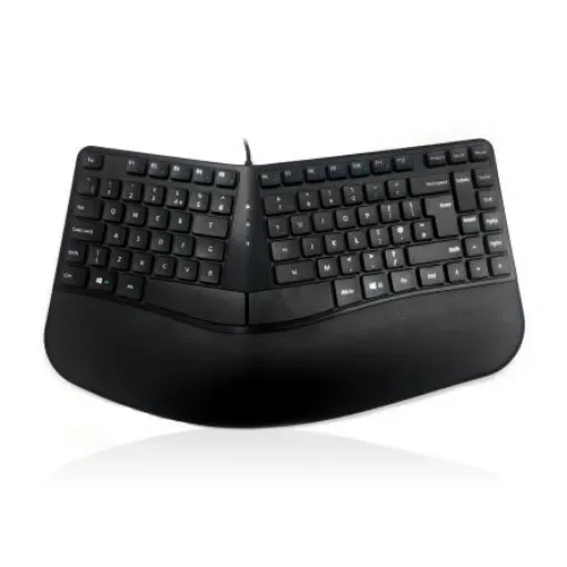 Ceratech KYB-CONTOUR-UBK Wired USB Compact Keyboard, QWERTY (UK), Black product image