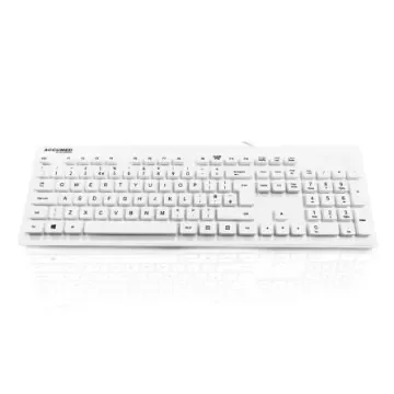 Ceratech KYB-MED-AQUA-UW Wired USB Medical Keyboard, QWERTY (UK), White product image