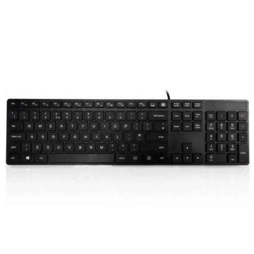 Ceratech KYBAC301-UBLK Wired USB Multimedia Keyboard, QWERTY (Italy), Black product image