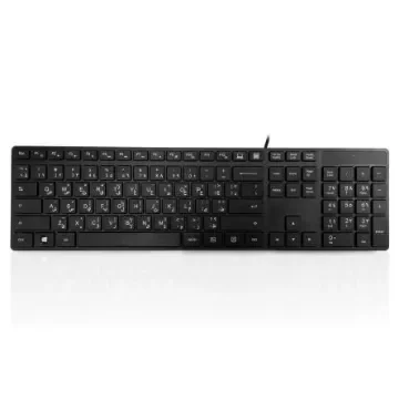 Ceratech KYBAC301-UBLK-AR Wired USB Multimedia Keyboard, QWERTY (Arabic), Black product image