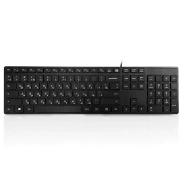 Ceratech KYBAC301-UBLK-CY Wired USB Multimedia Keyboard, QWERTY, Black product image