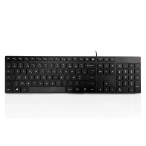 Ceratech KYBAC301-UBLK-FR Wired USB Multimedia Keyboard, QWERTY (French), Black product image