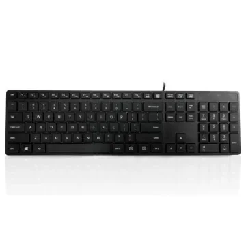 Ceratech KYBAC301-PBLK-US Wired PS/2 Multimedia Keyboard, QWERTY (US), Black product image