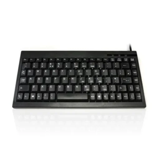 Ceratech KYBAC595-USBBLK Wired USB Compact Keyboard, QWERTY (French), Black product image