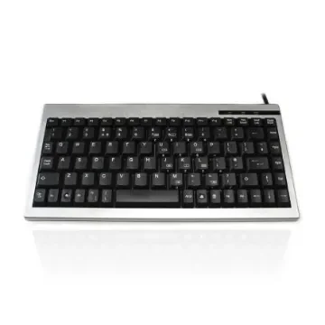 Ceratech KYBAC595-PS2SIL Wired USB Compact Keyboard, QWERTY (French), Silver product image