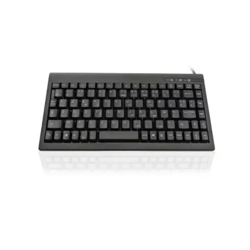 Ceratech KYBAC595-USBBKFR Wired PS/2, USB Compact Keyboard, QWERTY (French), Black product image