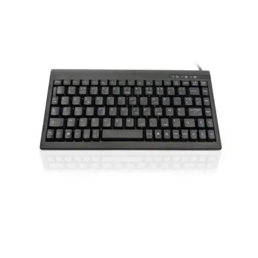 Ceratech KYBAC595-PS2BKFR Wired PS/2 Compact Keyboard, QWERTY (French), Black product image