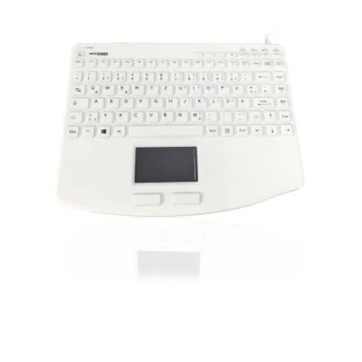 Ceratech KYBNA-540CV2WGR Wired USB Keyboard, QWERTZ (German), White product image