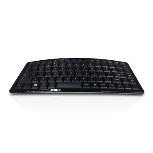Ceratech KYB-CURVE-RFBK Wireless RF Keyboard, QWERTY (UK), Black product image