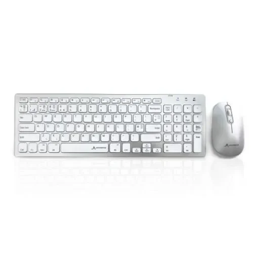 Ceratech KYB-8400-BTSET-S Wireless Bluetooth Multimedia Keyboard, QWERTY (US), White product image