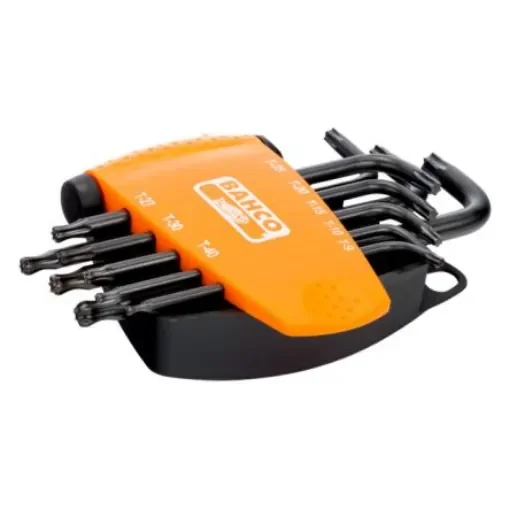 Bahco 8-Piece Torx Key Set, T9, T10, T15, T20, T25, T27, T30, T40 Size - BE-9675 product image