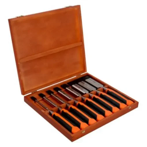 Bahco 8 pieces Piece Chisel Set, 266mm Length, 6 mm, 10 mm, 12 mm, 16 mm, 18 mm, 25 mm, 32 mm, 36 mm Blade Width - 424P-S8-EUR product image