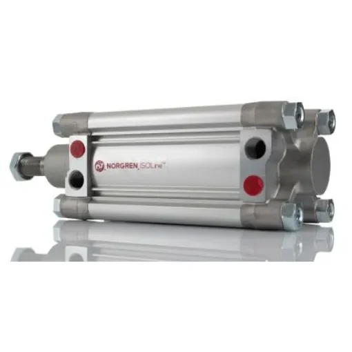 Norgren Pneumatic Piston Rod Cylinder - 80mm Bore, 100mm Stroke, PRA/802000/M Series, Double Acting - PRA/802080/M/100 product image